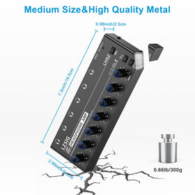 LZSIG next to a hand to show compact size and portable studio convenience