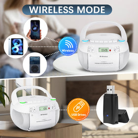 M-Amazup Boombox Bluetooth pairing for wireless music from phone