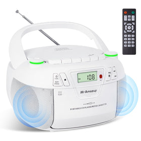M-Amazup Boombox front view with retro styling and rich stereo sound