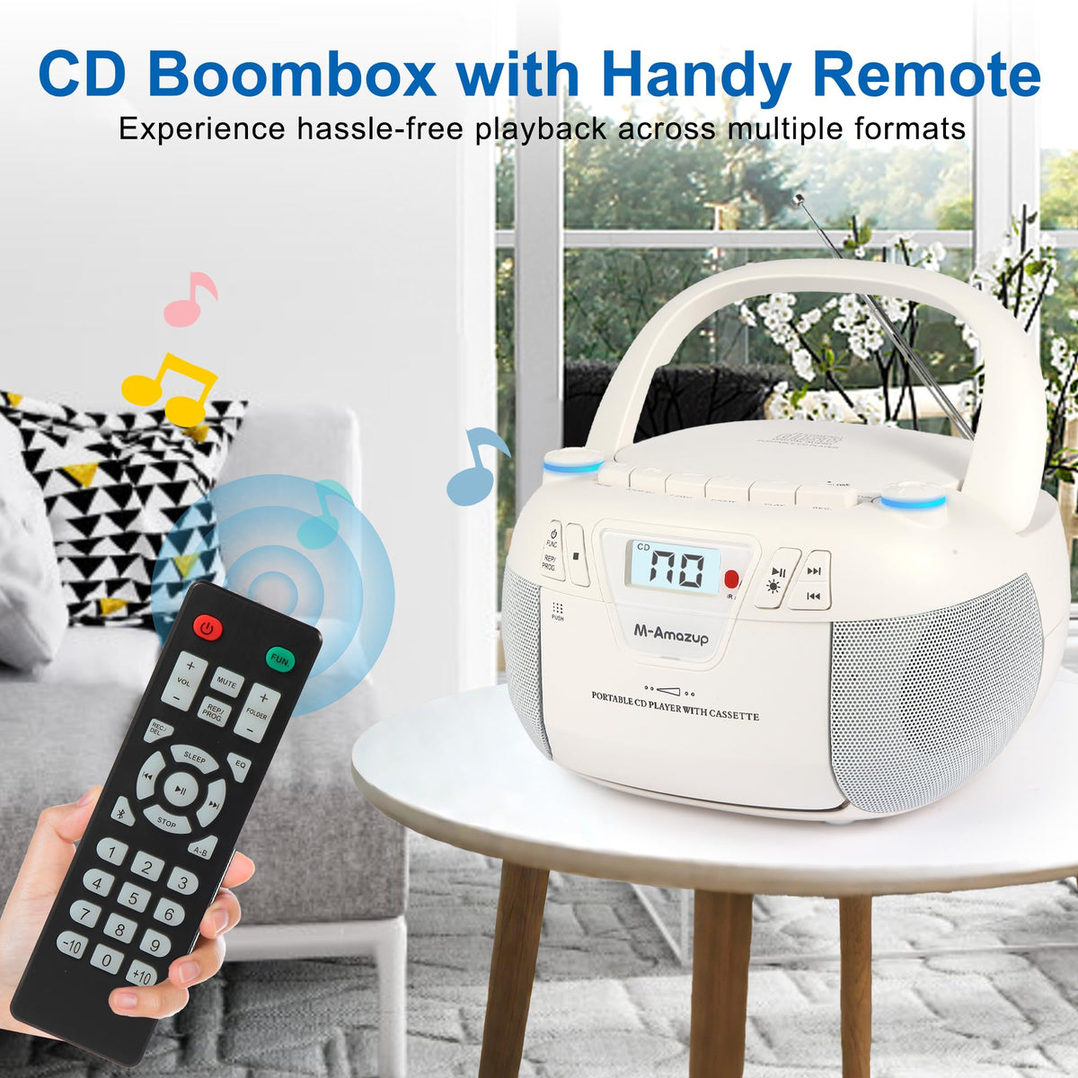 M-Amazup Boombox gift-ready design ideal for music lovers