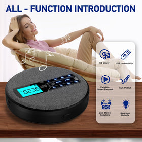 The M-Amazup CD Player A-B Repeat function helps practice sections.