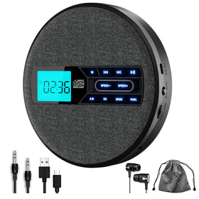 The M-Amazup CD Player front view showcases crisp on-the-go listening.