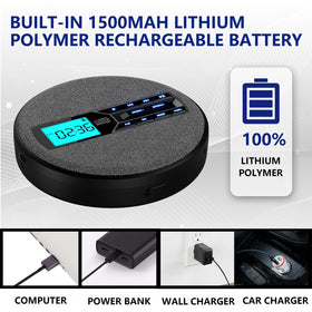 The M-Amazup CD Player USB port enables quick MP3 playback.