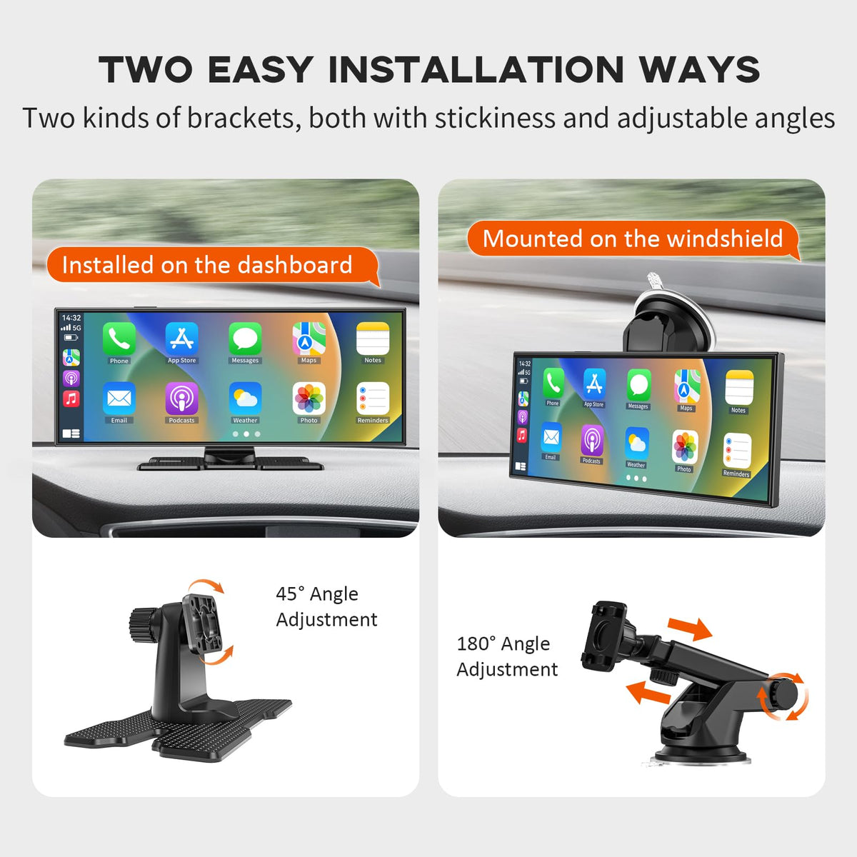 M CARKUMI split-screen helps with reversing and parking efficiently
