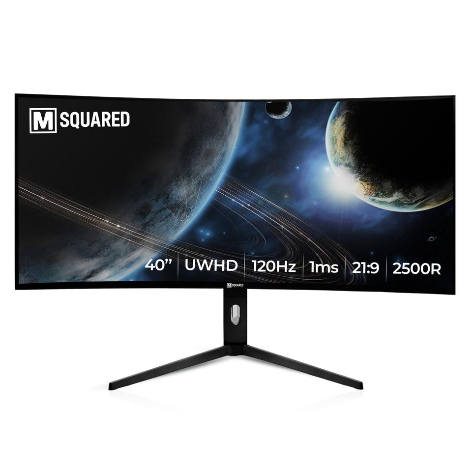 M Squared Display 40-inch ultrawide monitor for immersive multitasking and expansive workspace.