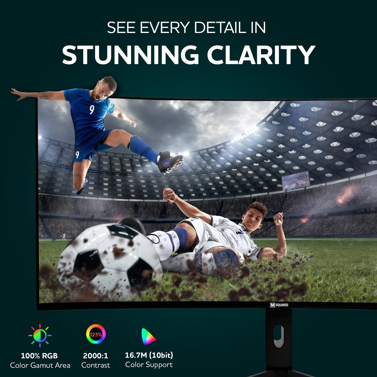 M Squared Display DP 1.4 and HDMI 2.1 enable versatile connections.