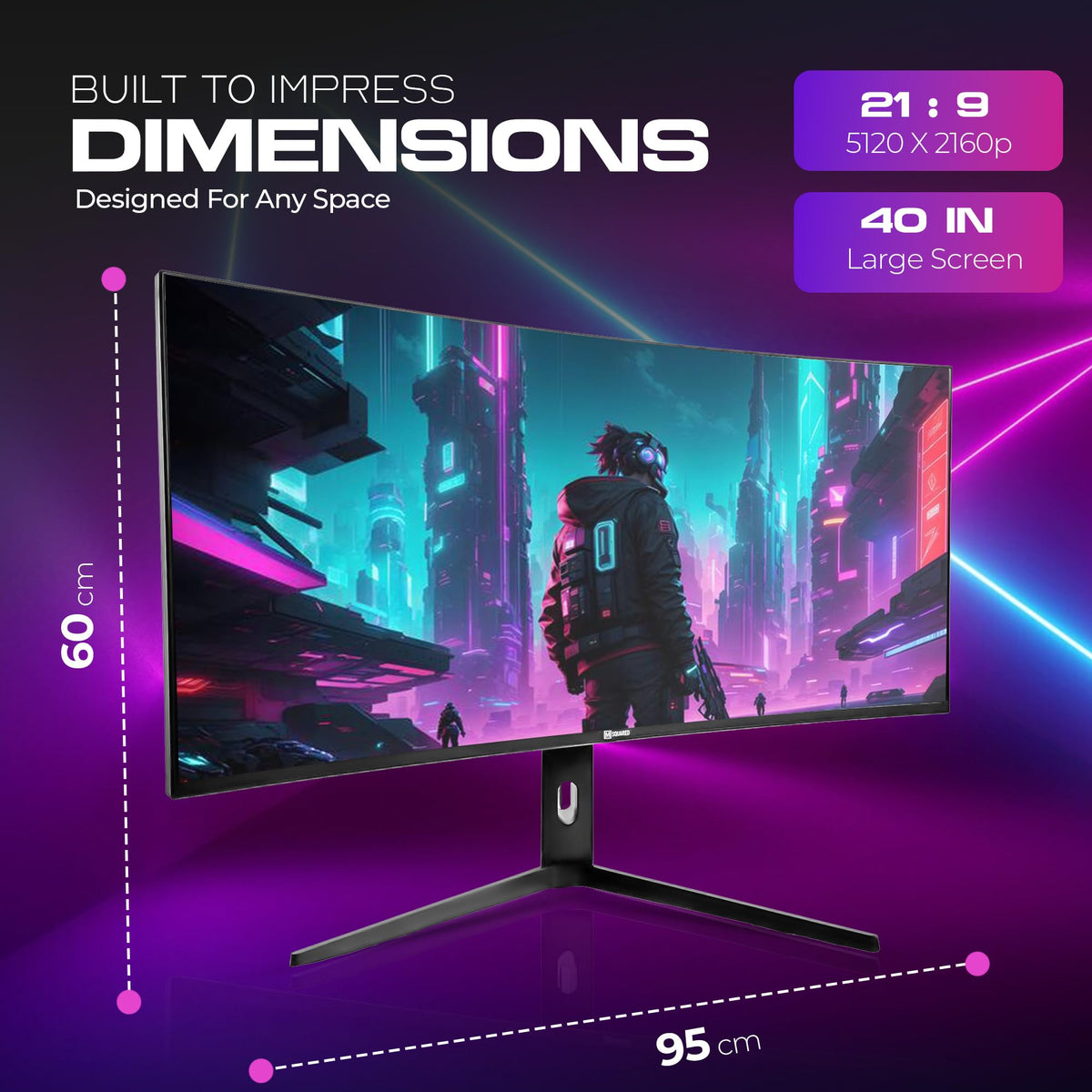 M Squared Display 450-nit brightness handles bright rooms with clear highlights.