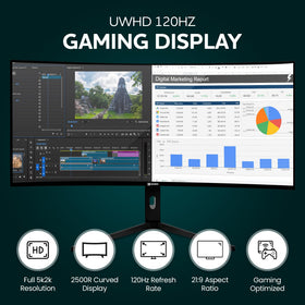 M Squared Display 60W USB-C charging streams power while you work.