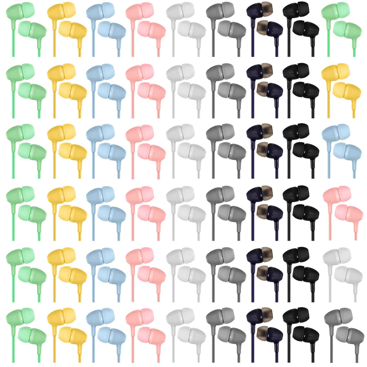Macarrie 200-pack earbuds with color variety for versatile home and office use.