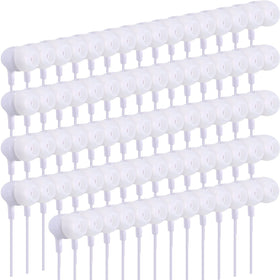 Macarrie earbuds 200-pack in white packaging for bulk office use.