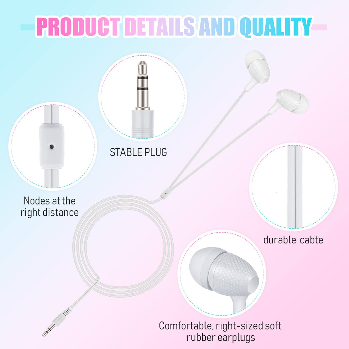 Macarrie in-ear design with noise isolation and soft silicone tips.