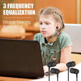 Macarrie in use in office scene showing practical hands-free listening and focus