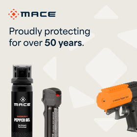 Mace laid out contents showing one live and one trainer cartridge for readiness
