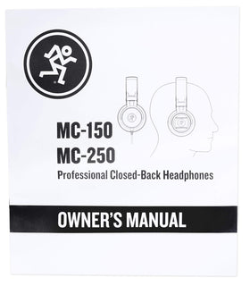Mackie MC-150 closed-back design focused listening and isolation