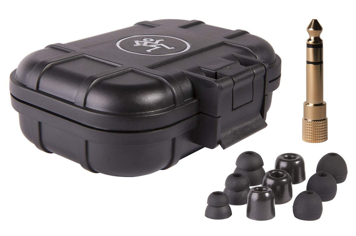 Mackie MP-220 ergonomic fit earpieces reduce fatigue during long sessions