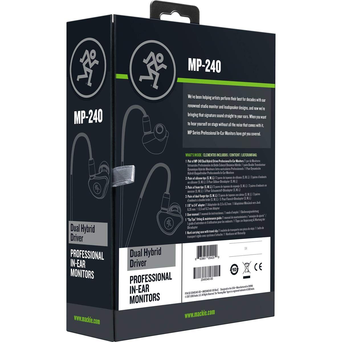 Mackie MP-240 hard case protects your investment on the go.