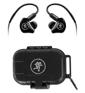 Mackie MP-460 angled view showing ergonomic in-ear design and secure fit