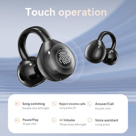 MAcnas earbuds used with tablet for calls showing clear hands-free communication