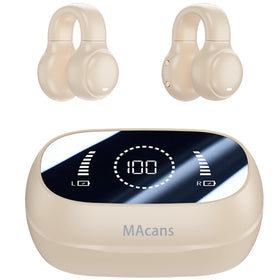 MAcnas earclips open-ear design for safe listening and awareness