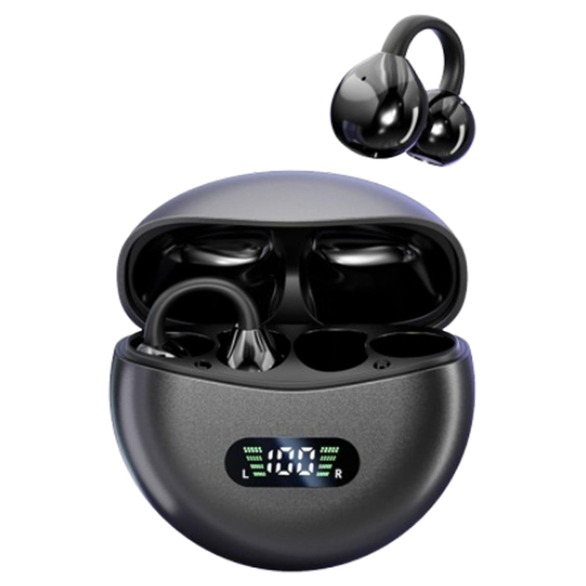 MAcnas open-ear design offers lightweight comfort for all-day listening