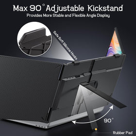 Macsecor built-in stand ready at 90 degrees