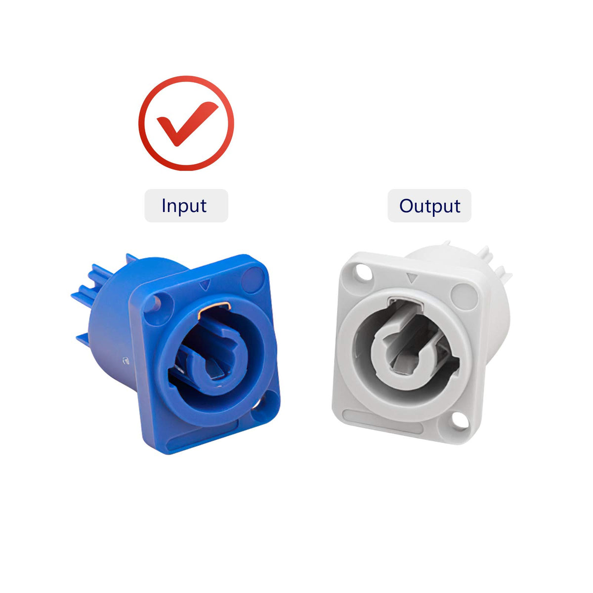 MAD OWL NAC3MPA-compatible connector ready for panel mounting and cable use
