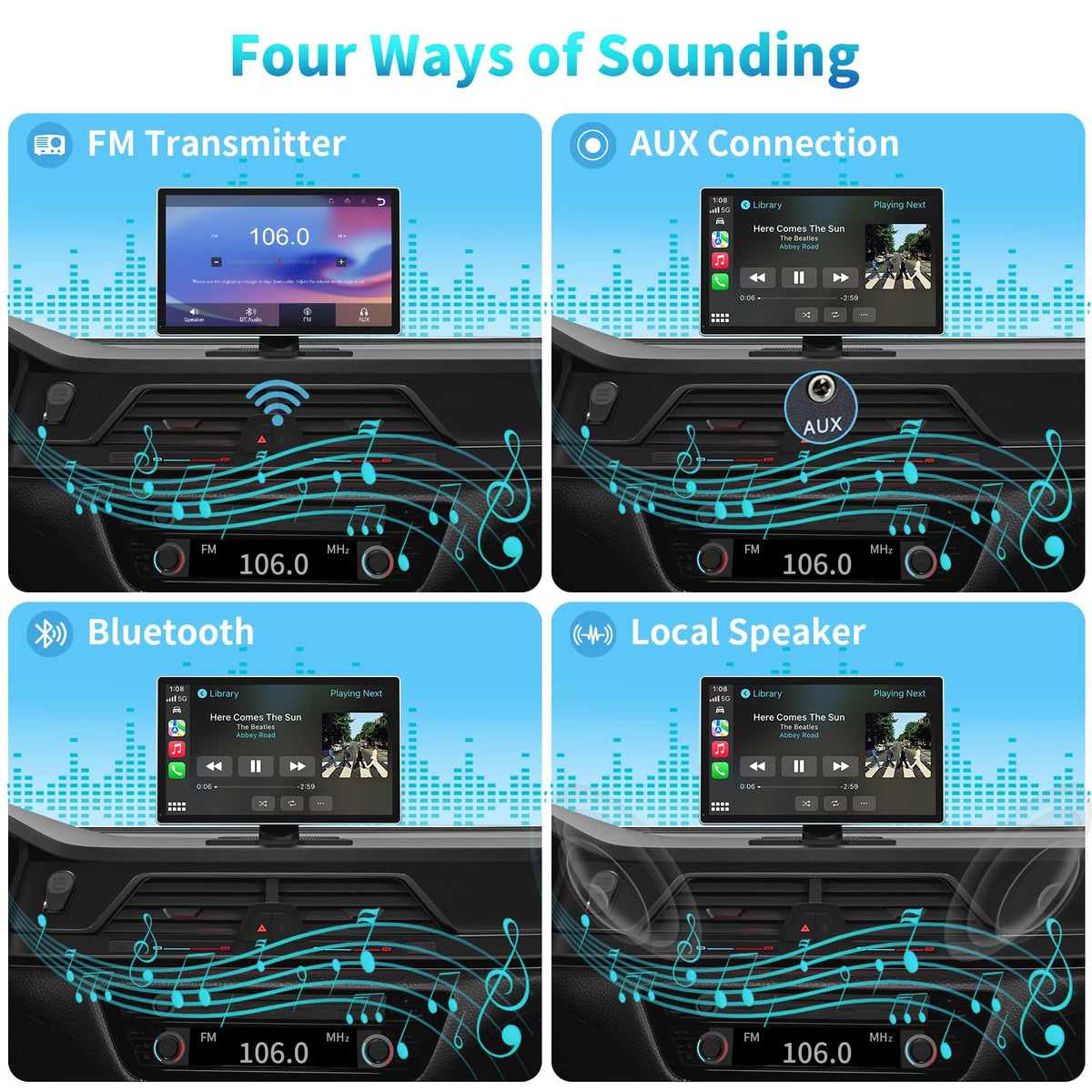 Madoec rear dash cam 1080p for parking and rear traffic