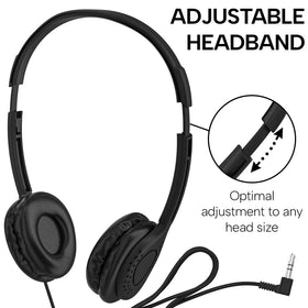 Maeline 3.5mm right-angle plug cord compatible with most learning devices.
