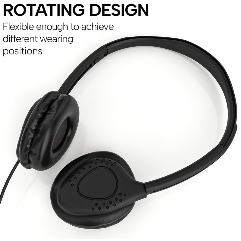 Maeline close-up of faux leather ear cushion for comfortable long wear