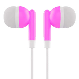 Maeline earbuds with 3.5mm plug and L-shaped connector for common devices