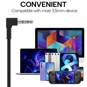 Maeline earbuds compatible with phones, tablets, and laptops for classroom use.