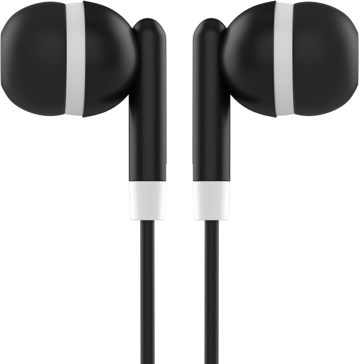 Maeline no-mic earbuds emphasizing simple listening and durability.