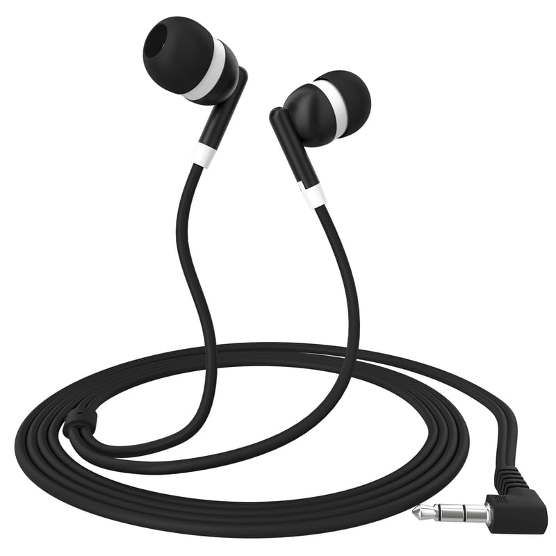 Maeline wired earbuds no mic remotes designed for simple listening.