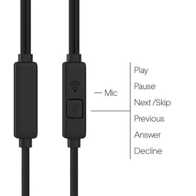 Maeline wired headphones with 3.5mm jack for stable sound.