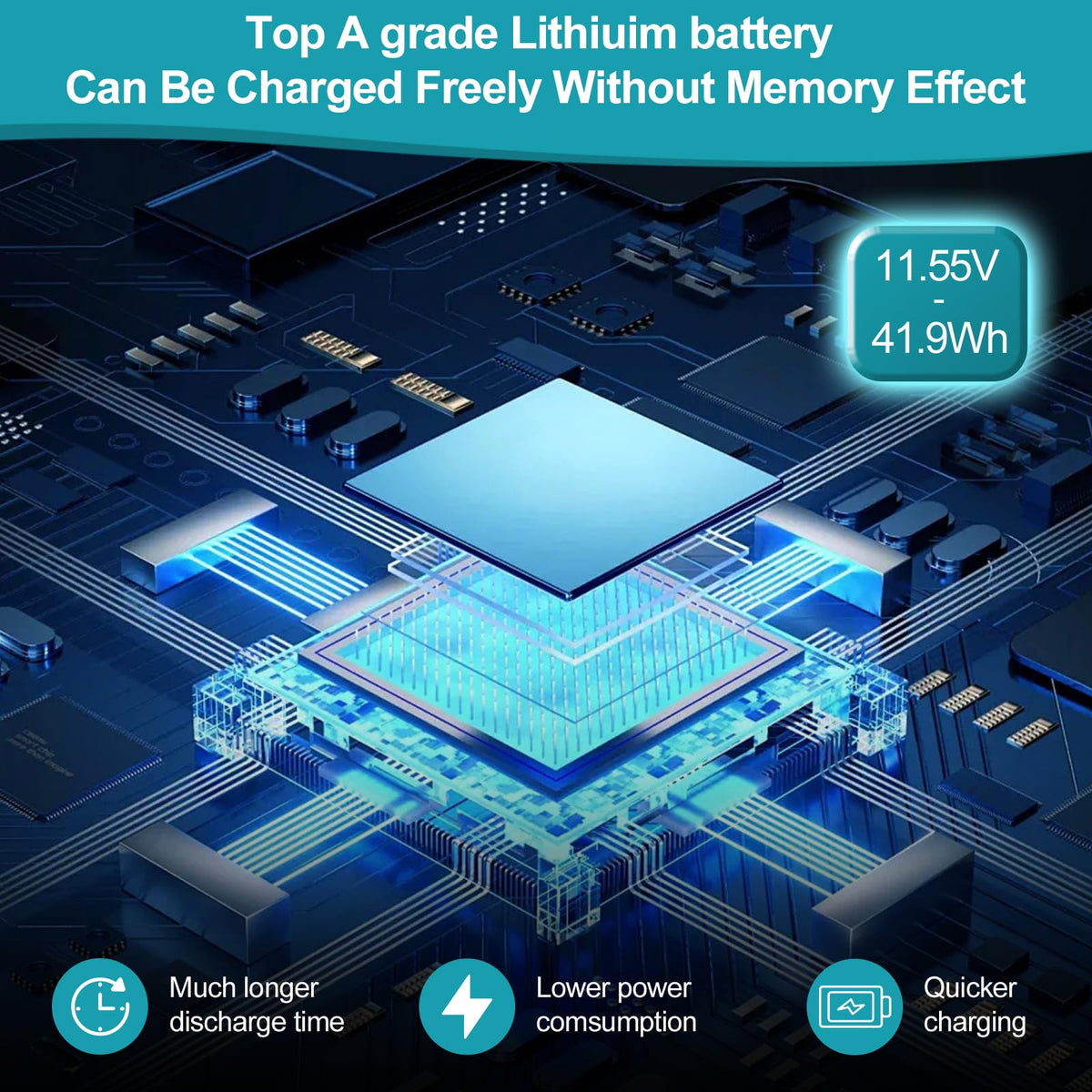 HT03XL laptop battery for 14m-dh1003dx enabling quick replacement and reliable fit.