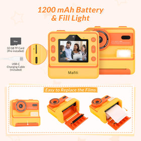 Mafiti Kids Camera 2.4-inch display lets kids preview shots clearly.