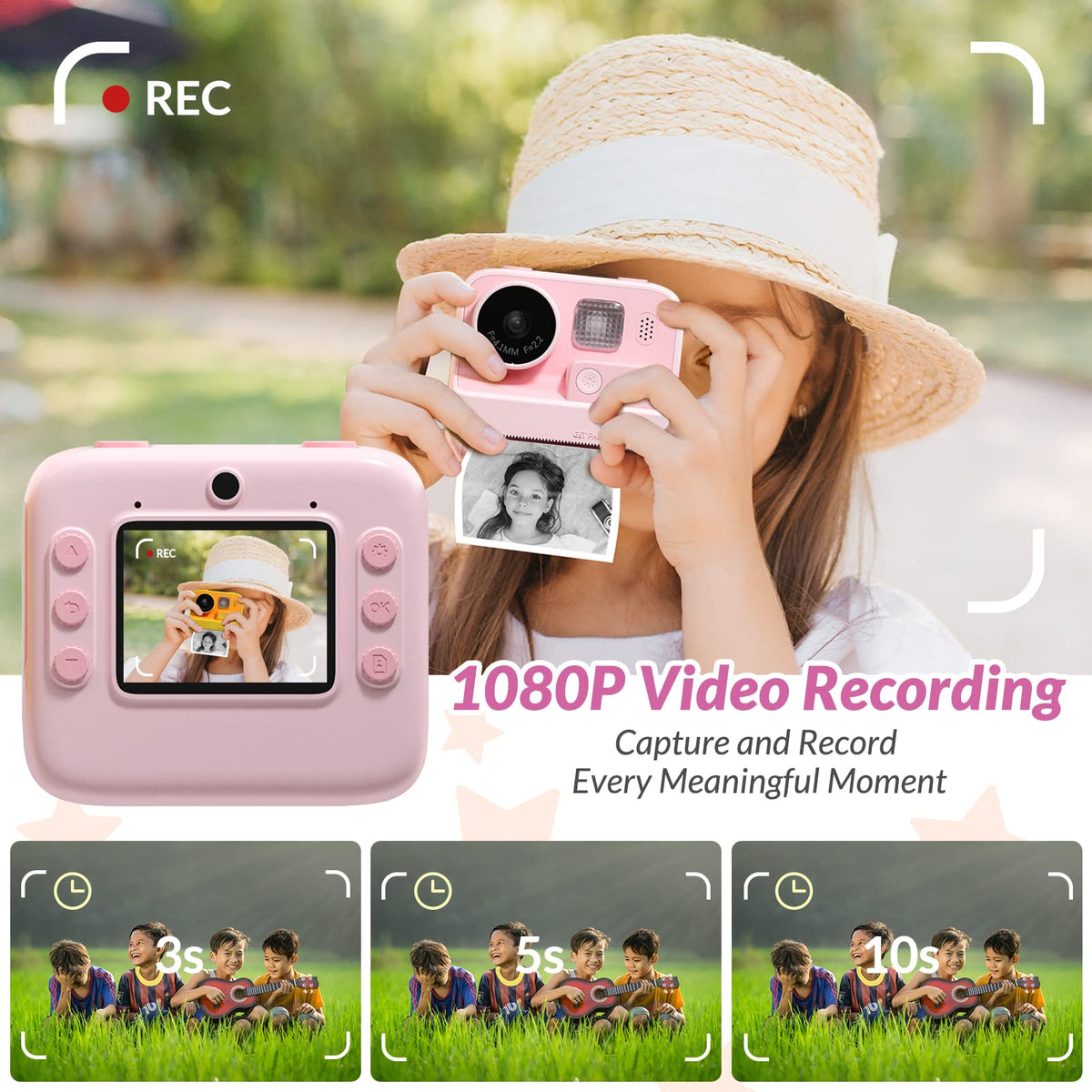 Mafiti Kids Camera 2-inch IPS screen for comfortable viewing