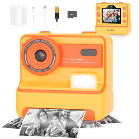 Mafiti Kids Camera instant print front view with vibrant prints for quick memories.