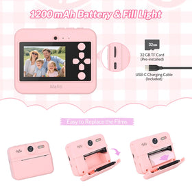 Mafiti Kids Camera with lanyard highlights kid-friendly portability.