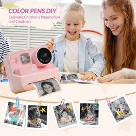 Mafiti Kids Camera no-ink thermal printing saves cartridges
