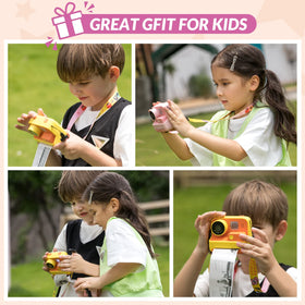 Mafiti Kids Camera rechargeable 800mAh battery powers hours of capture