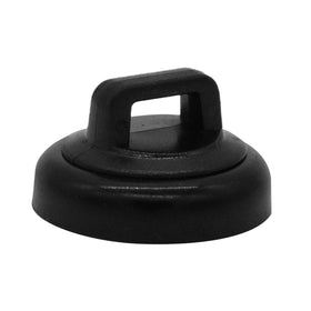 Mag Daddy Magnetic Cable Tie Mount, front view, compact black design for tidy cables.