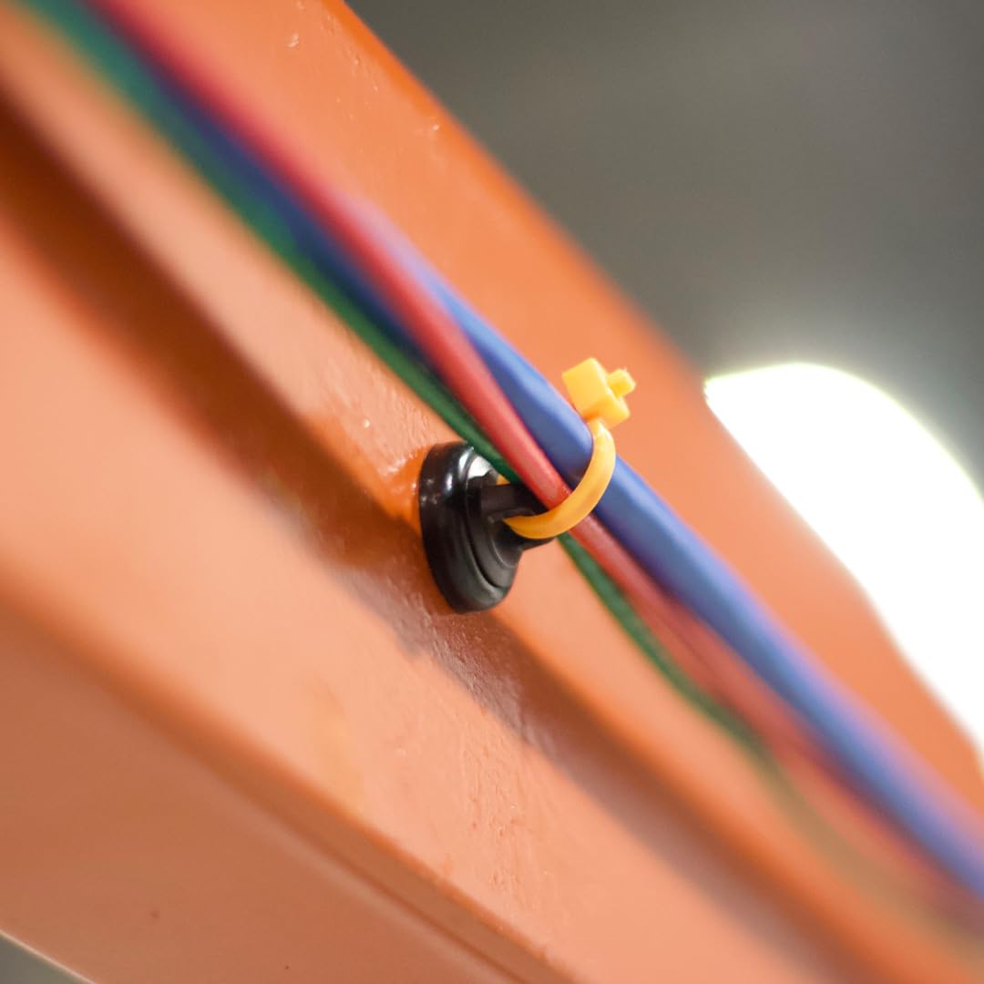 Mag Daddy Magnetic Cable Tie Mount works with standard zip ties.