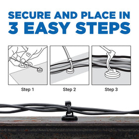 Mag Daddy Magnetic Cable Tie Mount in office setup, improves cable organization.