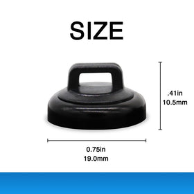 Mag Daddy Magnetic Cable Tie Mount with zip ties, ready for easy installation.