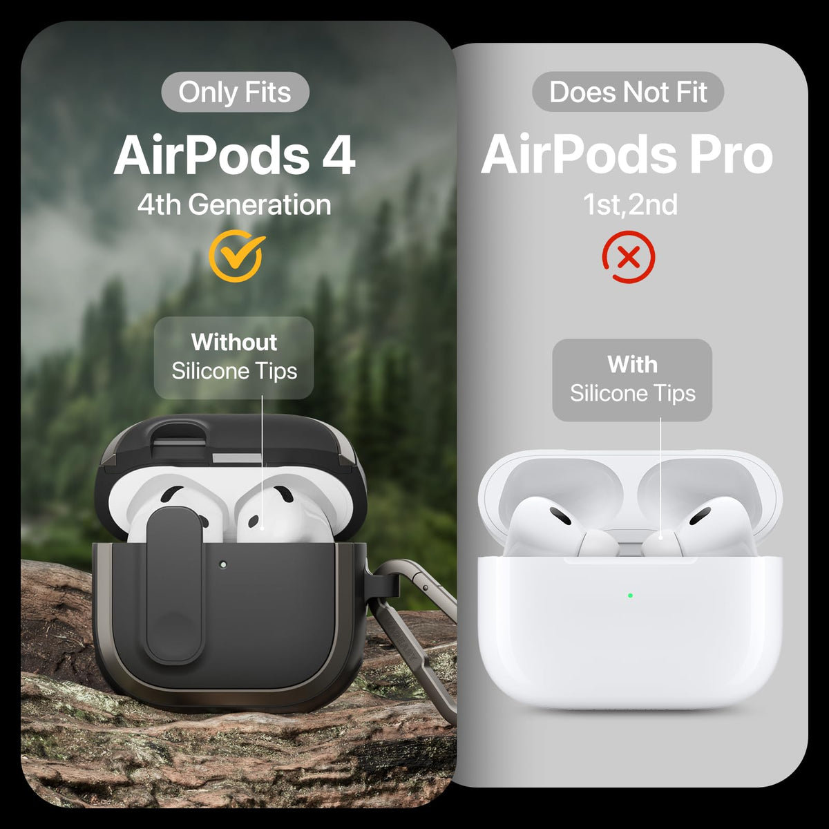 Mageasy Odyssey AirPods 4 Case featuring locking mechanism for secure lid closure