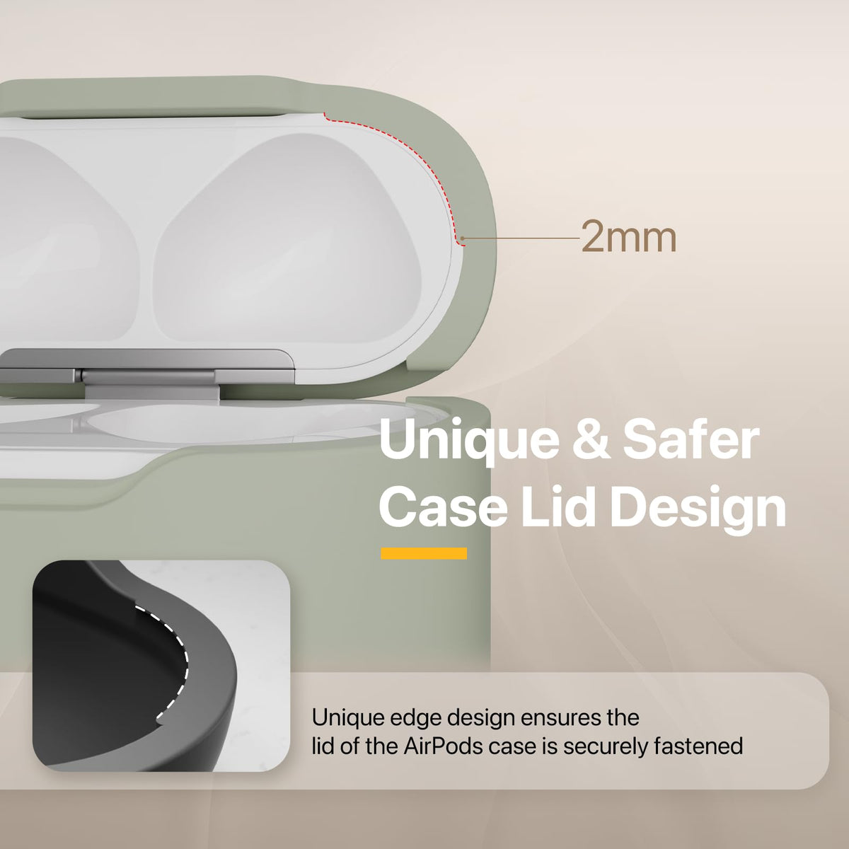 MAGEASY Mirage Grey TPU protection emphasizes shock-absorbent edges