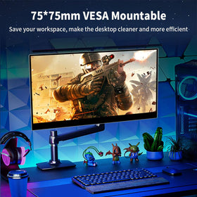 Magedok 4K display on the go with glare-friendly brightness.
