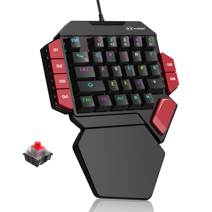 MageGee front view showing compact one-handed layout and portability benefit