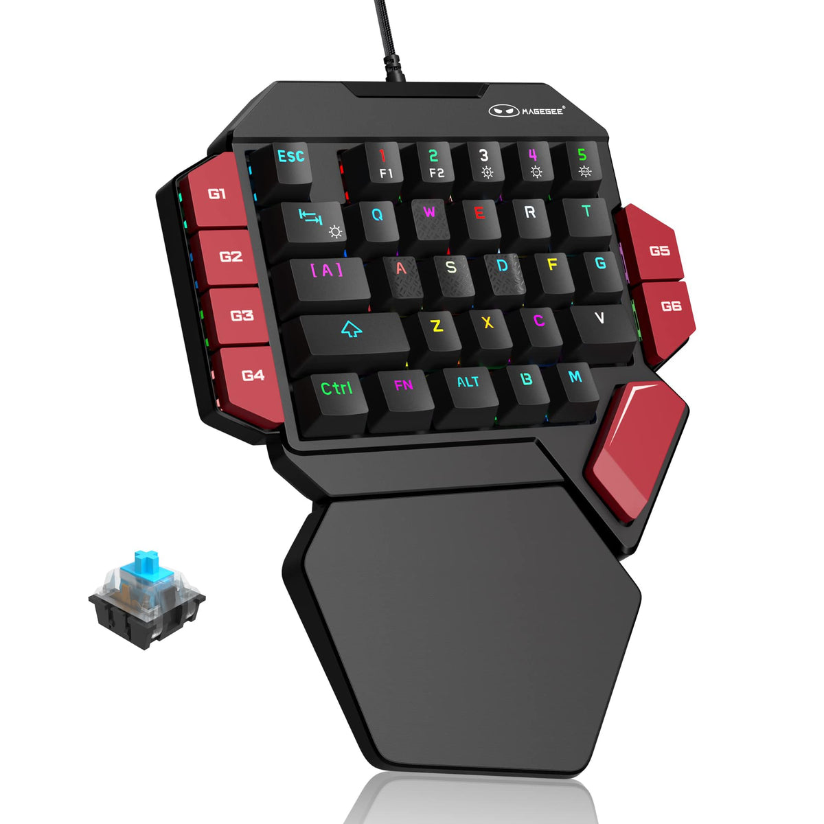 MageGee front view showing layout and compact control benefits